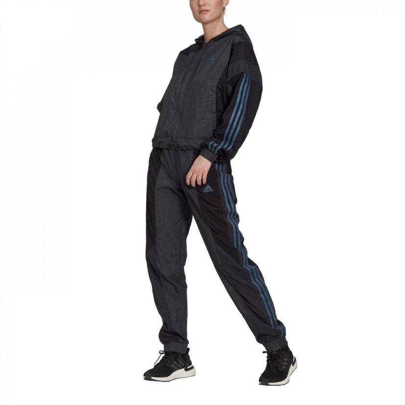 adidas Gametime Tracksuit Womens Black