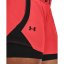 Under Armour 2in1 Shorts Ladies Red