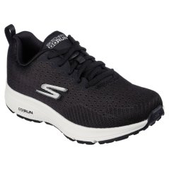 Skechers Engineered Mesh Lace Up Road Running Shoes Womens Black/Wht