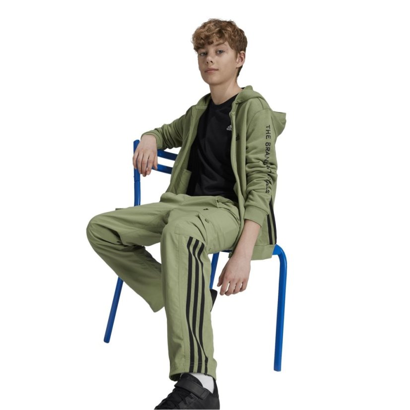 adidas Unisex Kids Cargo Trousers Green/Black