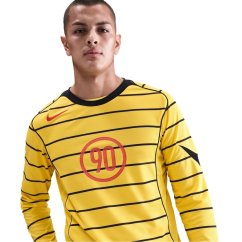 Nike Men's T90 Energy Long Sleeve Performance T-Shirt Yellow/Black