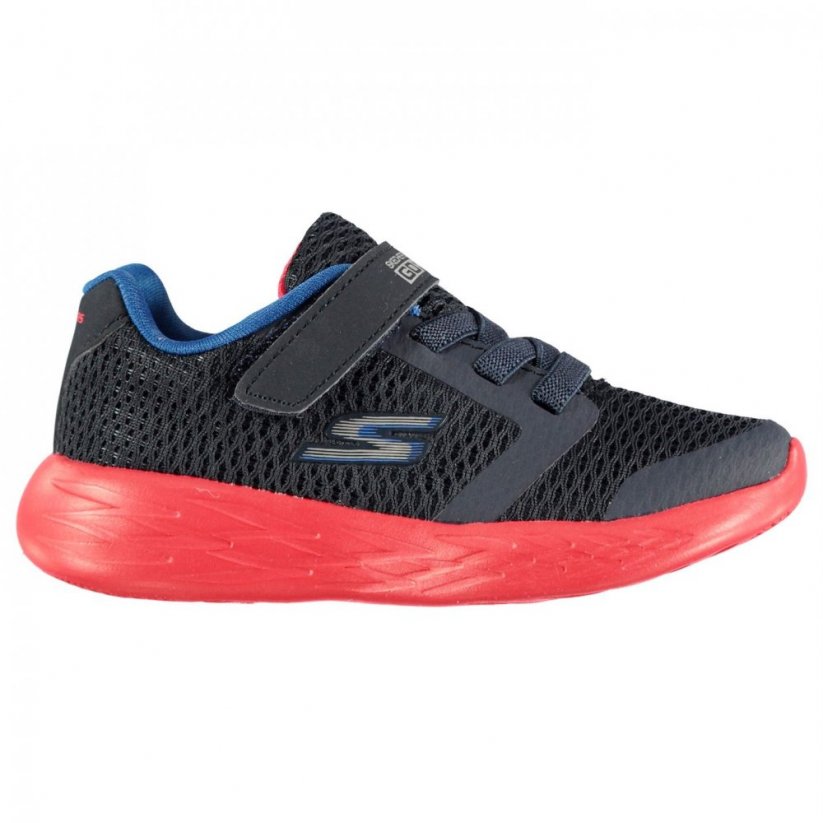 Skechers GoRun 600 Infant Trainers Navy/Red