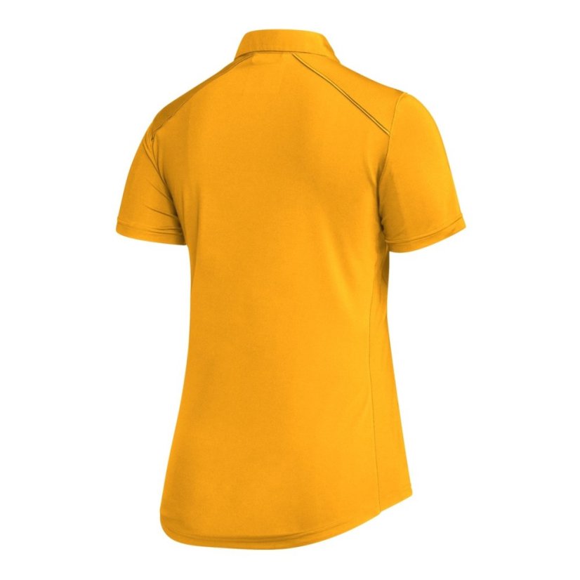 adidas Women's Short Sleeve Performance Polo Shirt Yellow