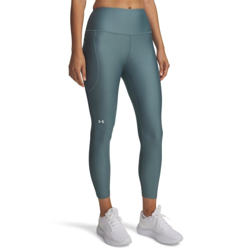 Under Armour Tech No-Slip Waistband Ankle Leggings Womens Jasper Blue