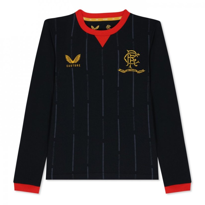 Castore Rangers FC LS T-Shirt Junior Black