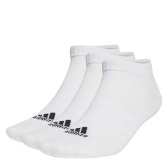 adidas Thin and Light Sportswear Low-Cut Socks 3 Pairs White