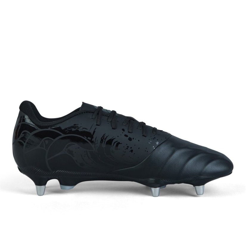 Canterbury Phoenix Team Soft Ground Rugby Boots Black/Silver