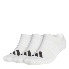 adidas Mens Low Socks 3 Pack White