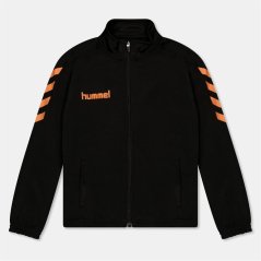 Hummel Kids' Core Tracksuit Top Black/Orange