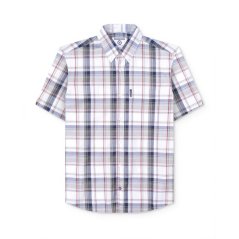 Lambretta Sleeve Multi Check Shirt Khaki/Red/Navy