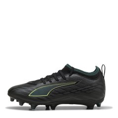 Puma Unisex Kids' Ultra 6 Match Firm Ground Football Boots Blk-FL-GrnTrrn