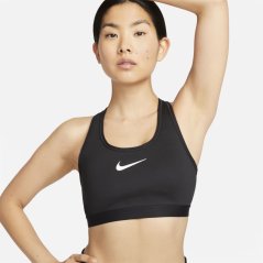 Nike Swoosh High Support Women's Padded Adjustable Sports Bra Black