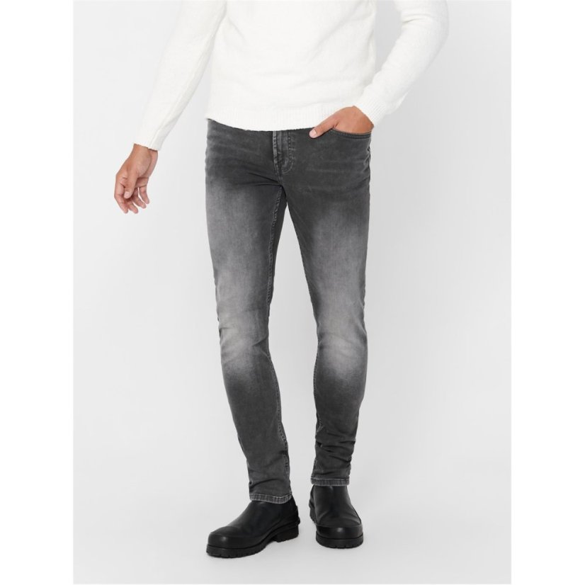 Only and Sons Men's Slim Fit Jeans Grey
