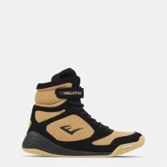 Everlast Pro Elite Boxing Boots Mens Black/Gold