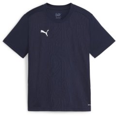 Puma Kids' Teamfinal Training Short-Sleeve Performance T-Shirt Puma Navy