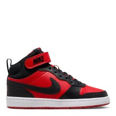 Nike Court Borough Mid 2 Big Kids' Shoe Red/Black/White