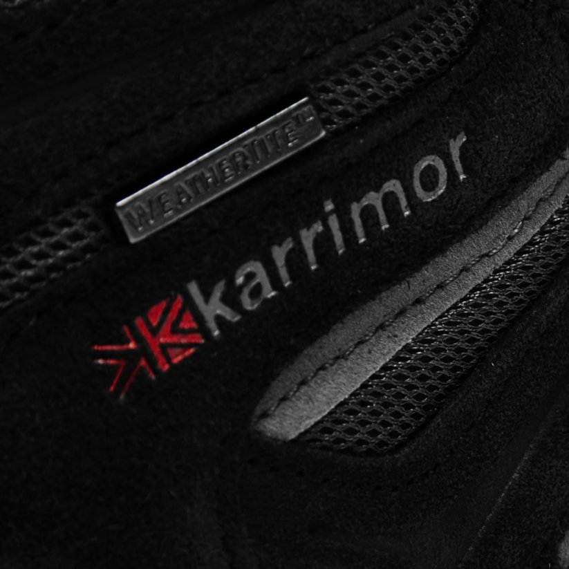 Karrimor Mount Mid Junior Waterproof Walking Shoes Black/Red