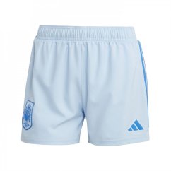 adidas Spain Away Shorts Womens Glow Blue