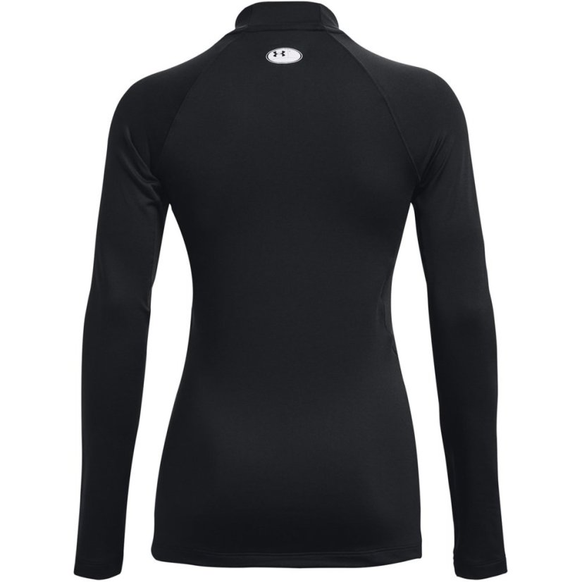 Under Armour Women's Authentics Long-Sleeve Performance Mockneck Gym Top Black