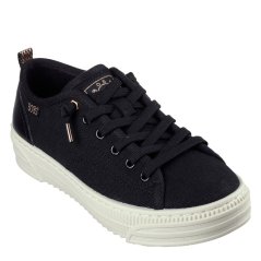 Skechers Bobs Copa Canvas Trainers Womens Black