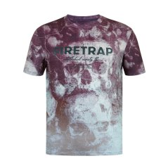 Firetrap Sub pánske tričko Burgundy Skull