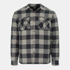 Dunlop Lumber Shirt Mens Grey/Black