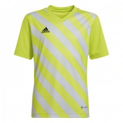 adidas ENT22 Graphic T Shirt Juniors Yellow/Grey