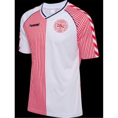 Hummel Denmark Retro Away Shirt 1986 Adults White/Red