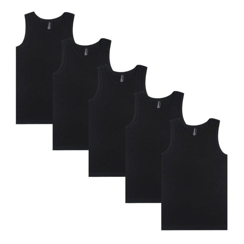 Donnay 5pk Vest Jn52 Black