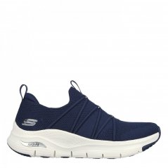 Skechers ArchFit Womens Trainers Navy/White