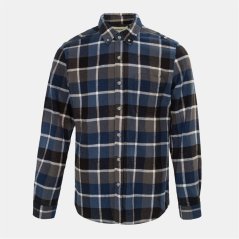 Firetrap Pattern Shirt Mens Blue/Black