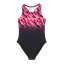 Slazenger Kids' Slaz One Piece Swimsuit Black/Pink