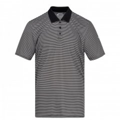 Slazenger Micro Stripe Golf Polo Shirt Mens Black