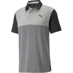 Puma Cloudspun Colourblock Polo Mens Quietshade