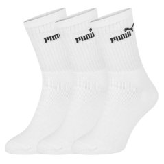 Puma 3 Pack Crew Socks Mens White