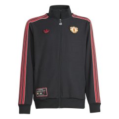 adidas Manchester United FC Terrace Icons Track Top Juniors Black