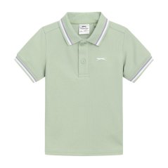 Slazenger Tipped Polo Infant Light Mint