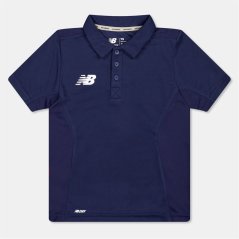 New Balance Unisex Kids' Short-Sleeve Cricket Shirt Navy