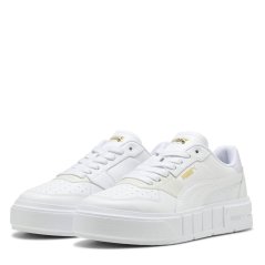 Puma Women's Cali Leather Court Trainers Wht/Lilac
