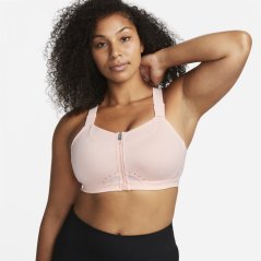 Nike Dri-FIT Alpha Women's High-Support Padded Zip-Front Sports Bra Ams/Mauve