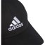 adidas Cotton Twill Baseball Cap Ld51 Black/White