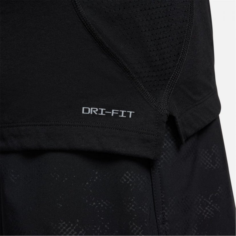 Nike Flex Rep Men's Dri-FIT Short-Sleeve Fitness Top Black/White