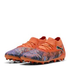 Puma Future 8 Match Creativity Firm Ground Football Boots Orange Poppy