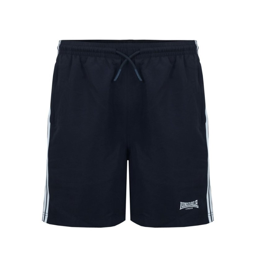 Lonsdale Stripe Woven pánske šortky Black