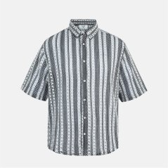 Firetrap Men's Short-Sleeve Patterned Shirt Multi