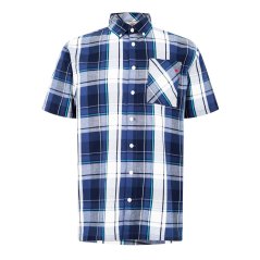 Lee Cooper Men's Check Shirt Navy Check