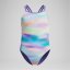 Speedo Kids' Printed Twin One Piece Swimsuit Purple Mist