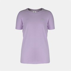 Slazenger Junior Boys Plain Tee shirt Lilac Doll