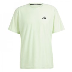adidas Train Essentials Stretch Training T-Shirt Mens Green Spark