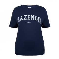 Slazenger Large Logo Tee Navy